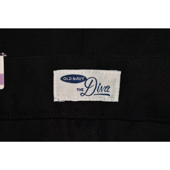 OLD NAVY NEW $45 The Diva‎ Skinny Ankle Pant Black White Leg Stripe Size 12 - Picture 3 of 4